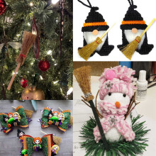 60Pcs Miniature Artificial Straw Brooms with Red Ropes Halloween Straw Dollhouse Decoration Witches Party Decor Toy