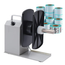 Automatic Label Rewinder with Auto Speed Sync, Bidirectional Rewinding, Multi Core Sizes, Durable Metal Build