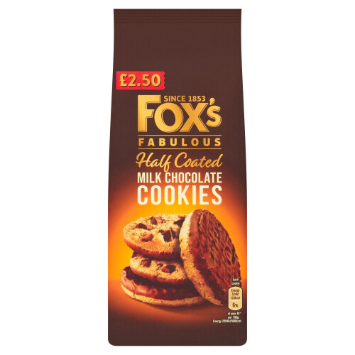 Foxs Half Coated Milk Chocolate 175g (Pack of 8) 1