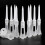 250Pcs  Tee Double Layer Plastic  Tee Soft Low Resistance    Training Tool White 2