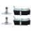 4 PCS Hood Lock Catch Latch for BMW E46 E39 E52 E53 - Black/Silver 4