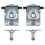 4 PCS Hood Lock Catch Latch for BMW E46 E39 E52 E53 - Black/Silver 5