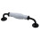 1 Pair White Ceramic Kitchen Cabinet Drawer Bin Dresser Cupboard Handles Pull Knobs, 160mm, Hole Distance 2