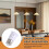 E27 to E27 Bulb Holder Silver Tone White Adapter Extender 3