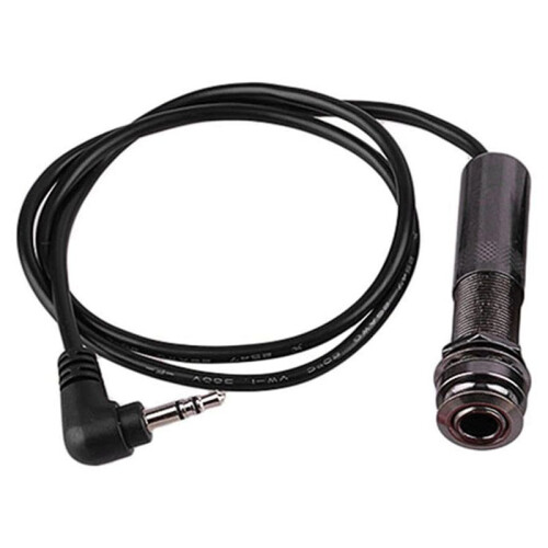 2X Guitar Pickup Cable Piezo Cable End Pin Jack Guitar Adapter Stereo Instrument Cable