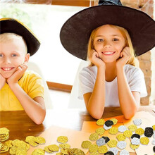 600 Stuks Plastic Gouden Munten Piraat Munten Kinderen Spelen Munten voor Pirate Party Schatkist Games Tokens Speelgoed Cosplay