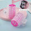 6 bigodini in plastica con clip autobloccante per capelli 2
