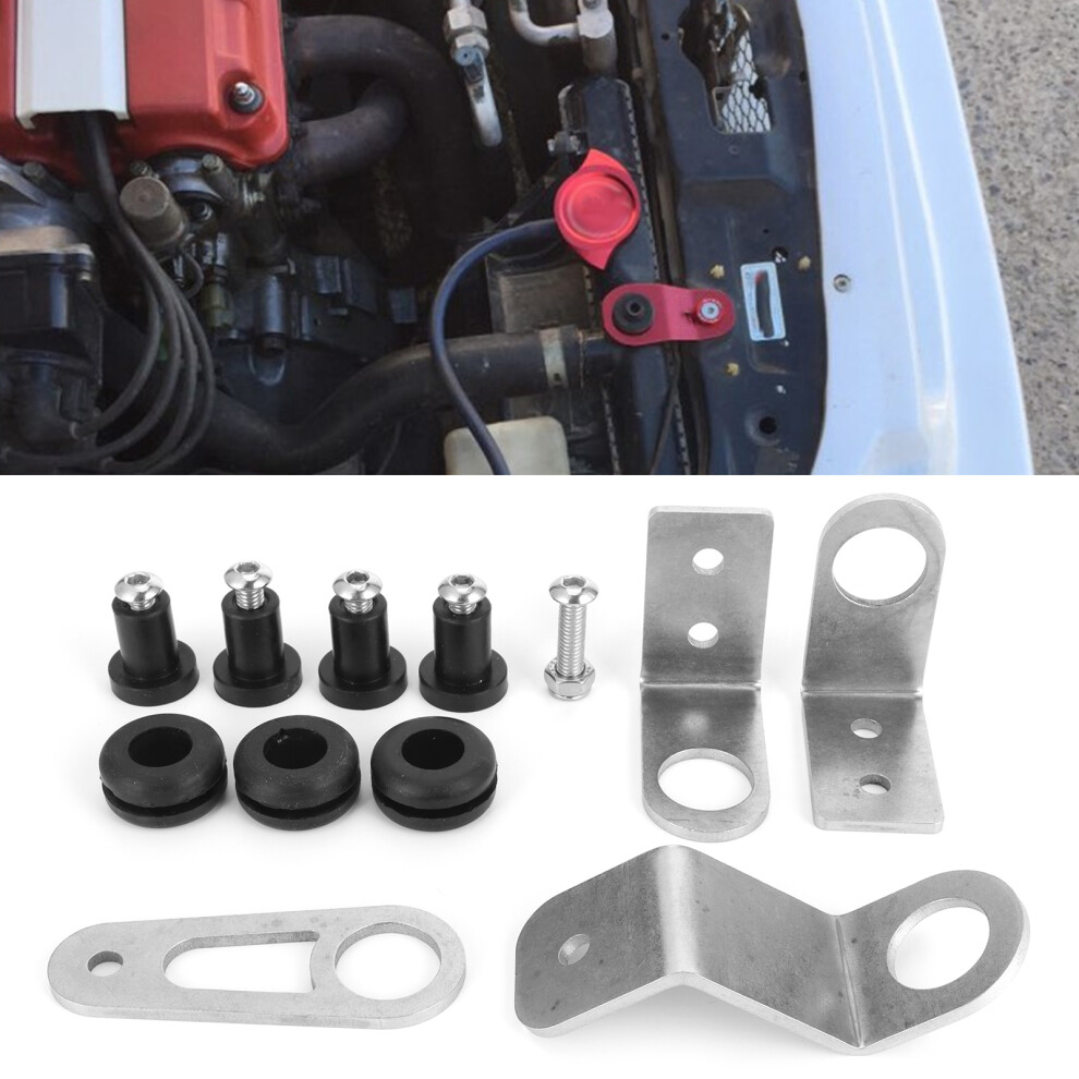 Radiator Bolt-On Bracket Kit For Honda Civic Eg Dc2 Ek 1992-2000 4371391481935