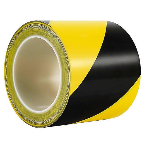 2 Packungen, Warnband, 4,5 cm x 16 m, gelb schwarz 2