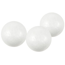 30 x Christmas Decoration Modelling Polystyrene Foam Sphere 6cm---White