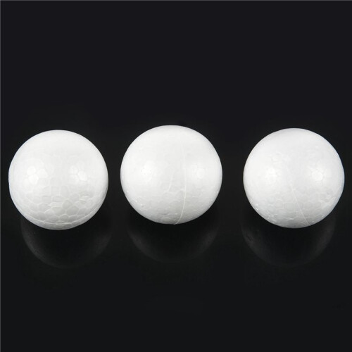 30 x Christmas Decoration Modelling  Polystyrene Foam  Sphere 6cm---White