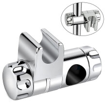 Duschkopfhalterung, Duschkopfgleiter, Duschkopfhalterung für Duschstange, verstellbar für 25 mm Duschkopfhalterung