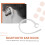 5x Universal Small Clamp Bluetooth Ear Hook Loop Clip Replacement 4