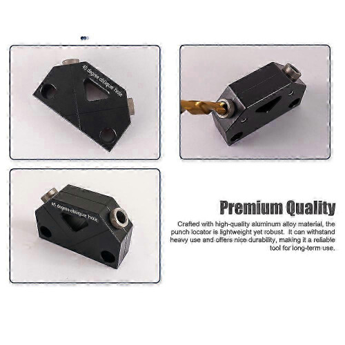 Woodworking Drilling Jig Kit 45?? Hole Punch Locator Tool 2
