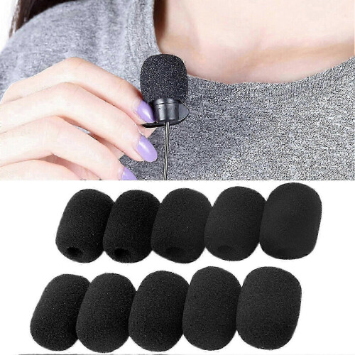 10pcs Microphone Windscreen Soft Sponge Mic Protector Headset Foam Covers Replacement For Meeting Mic-- 2
