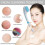 Rechargeable Electric Back Scrubber with Long Handle, Rotating Brush (Blue) 5