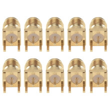 10x SMA Female Jack Solder PCB Mount Straight RF Connector