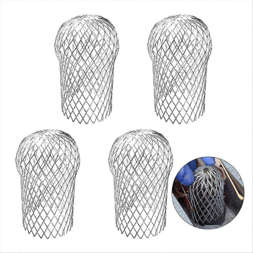 4 Pcs Gutter Downspout Guards 3.5 Inch Aluminum Leaf Filter Strainer Expandable Gutter Downspout Pro 1