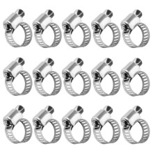 15 Stück Edelstahl Schlauchschellen (8 mm bis 12 mm)