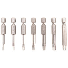 7Pcs Set Star Bit Screwdriver Drill Bits Screw Driver Magnetic 1/4Inch Hex Shank Hand Tools Five-Pointed Star Bore Hole