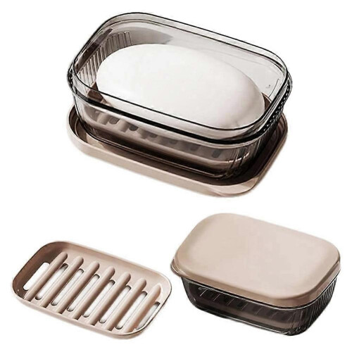 Porta sapone da viaggio con foro di drenaggio, a prova di perdite, per casa e viaggi, compatto e resistente. 1