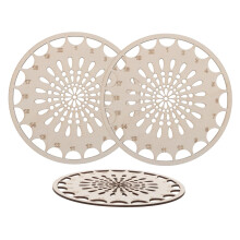 3pcs Natural Wood Embroidery Thread Organizer Wooden Floss Holder for Cross Stitch and Sewing Supplies
