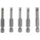 5Pcs Set Security Bit Set Tamper Proof Screwdriver Drill Bit Screw Driver Bits Hex Shank Magnetic U Shaped 1/4 inch Driver Bits Hand 3