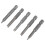 5Pcs Set Security Bit Set Tamper Proof Screwdriver Drill Bit Screw Driver Bits Hex Shank Magnetic U Shaped 1/4 inch Driver Bits Hand 4