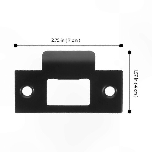 4-Pack Door Strike Plates with Reinforcement for Deadbolt Locks 1