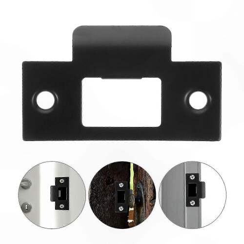 4-Pack Door Strike Plates with Reinforcement for Deadbolt Locks 2