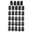 30 Pcs PG7 Waterproof Connector Gland Black for 4-7mm Diameter Cable 3