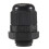 30 Pcs PG7 Waterproof Connector Gland Black for 4-7mm Diameter Cable 4