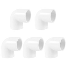 5 pièces de raccords de tuyauterie PVC coudés à 90 de 20 mm de diamètre, adaptateurs et connecteurs