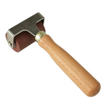 Wooden Handle Printmaking Roller with Ergonomic Grip for Smooth Ink Application and Craft Brayer