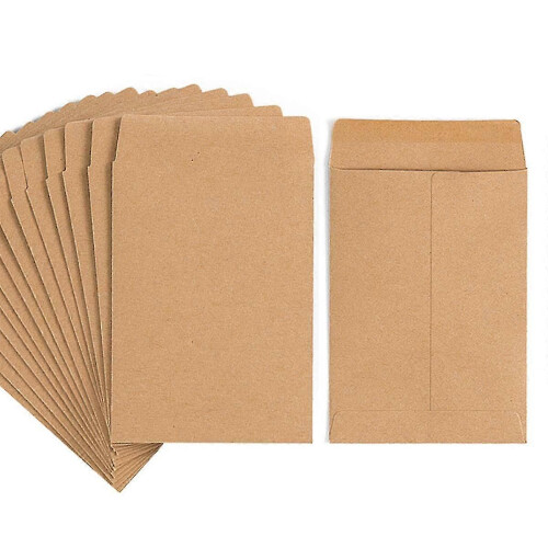 100pcs Kraft Envelopes Self-adhesive Seed Envelopes 1