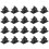 20Pcs Black Adjustable Plastic Cable Clamps Self Adhesive Car Cable Clips Wire Organizer 2