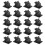 20Pcs Black Adjustable Plastic Cable Clamps Self Adhesive Car Cable Clips Wire Organizer 3