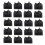 20Pcs Black Adjustable Plastic Cable Clamps Self Adhesive Car Cable Clips Wire Organizer 4