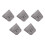 5PCS Steel Handle Wedge for Axe, Hatchets, Mauls or and Other Tools 5