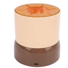 Baby Bottle Mixer Electric Formula Mixer USB Rechargeable Smooth Lump Shaker for Travel Dark Brown