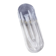 Contact Lens Tool Kit with Inserter and Remover for Gentle Lens Protection, Compact Travel Case, Transparent