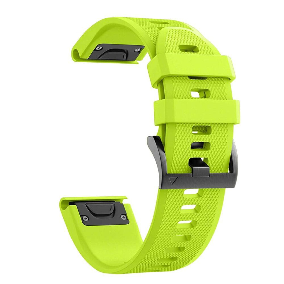 Silicone Strap 22Mm 26Mm, Comfortable Tool Swap Replacement Band For Garmin Fenix Quickfit 9053599075325
