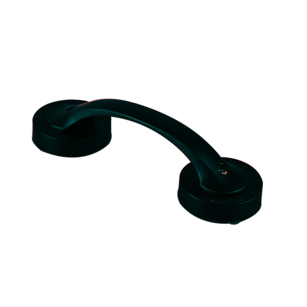 Black Suction Cup Shower Grab Bar With Secure Grip For Bathtub And Shower Safety Handle