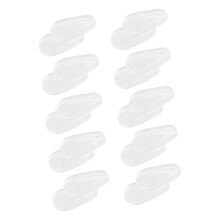 Clear Silicone Nose Pads for Glasses and Sunglasses, NonSlip Comfortable Replacement Pads, 10 Pairs