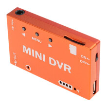 Mini DVR Recorder with HD Video, Builtin Battery, Audio Input, for FPV Drones and Vehicles