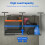 4x6 Ft Garage Overhead Storage Rack 560lbs Heavy Duty Adjustable Ceiling Mounted System Black 4
