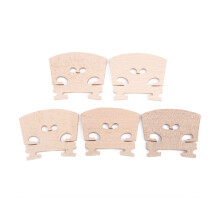 5PCS Maple Violin Bridge Set, Durable Maple Wood Replacement Parts for Consistent Tone Transfer