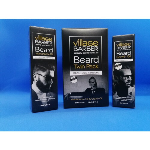 Village Barber Beard Oil Twin Pack 1