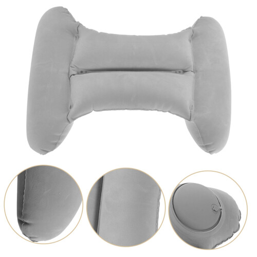Inflatable Lumbar Support Pillow with Adjustable Back Support for Airplane, Car, Office, Travel 2