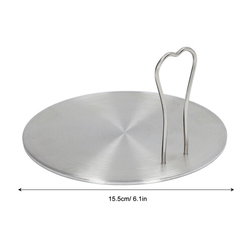Stainless Steel Induction Cooker Diffuser Plate 15.5cm, Heat Diffuser Adapter 2